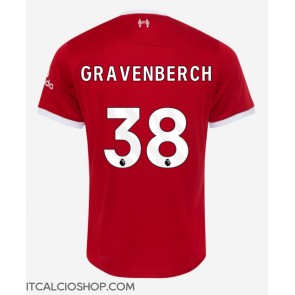 Liverpool Ryan Gravenberch #38 Prima Maglia 2023-24 Manica Corta